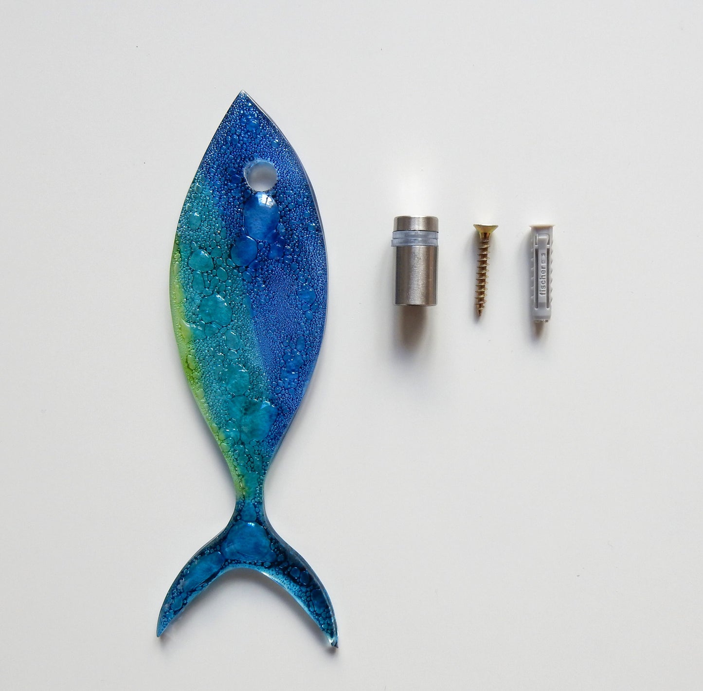 35 fish set. Fused glass fish. Ocean art. Blue fish wall art. Bathroom wall art.Ocean Nautical Beach decor. Coastal art Sea art