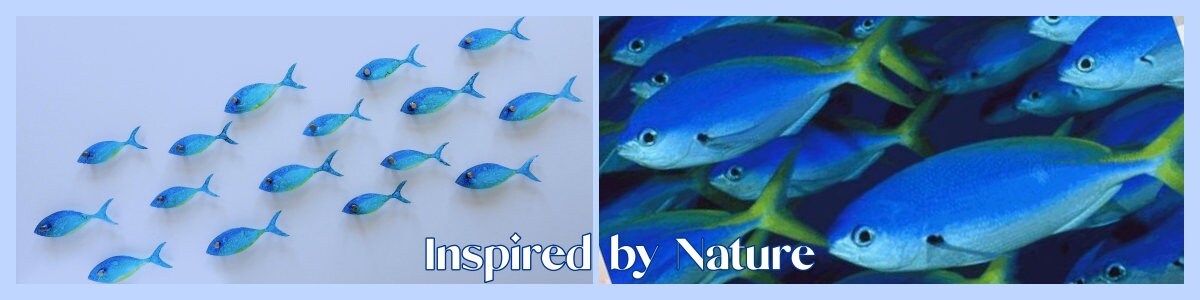 Individually sold fused glass fish. Glass fish. School of fish wall art. Bathroom wall art. Ocean art. Beach house decor.Coastal art.Sea art